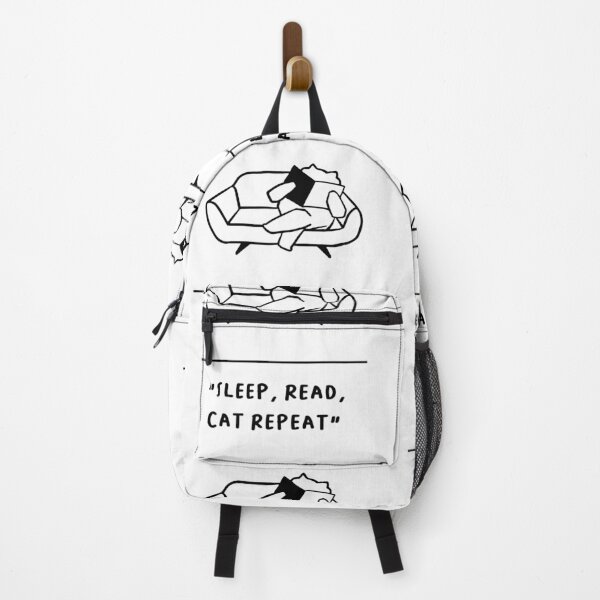 Item preview, "Sleep, Read, Cat Repeat" | Adorable Cat Illustration designed and sold by RM-Journey.