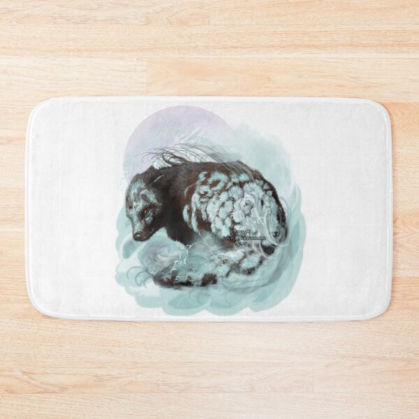 Item preview, Ice Fox With Moon Painting designed and sold by AK-Hevonen.
