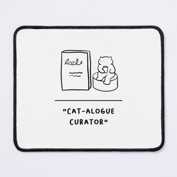 Item preview, "Cat-alogue Curator" | Adorable Cat Illustration designed and sold by RM-Journey.