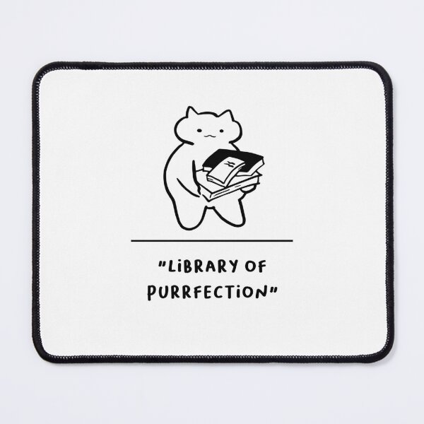 Item preview, "Library of Purrfection" | Adorable Cat Illustration designed and sold by RM-Journey.