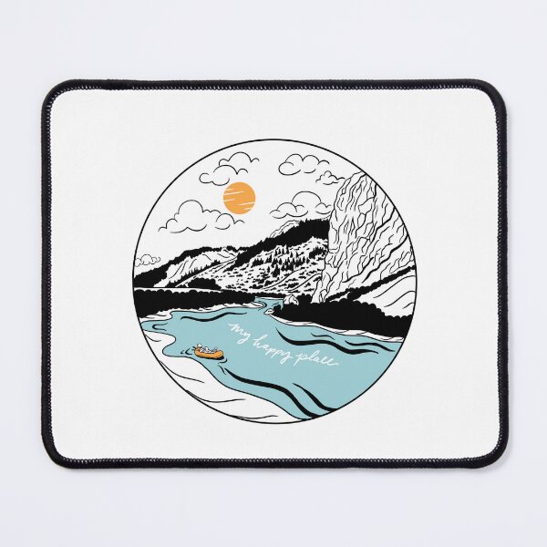 Item preview, Line Art Simple River  designed and sold by ghayle.