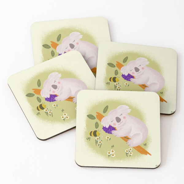 Item preview, Sleepy Cute Koala on a Tree | Cute Animal Nursery and Children Art designed and sold by bypiupiu.