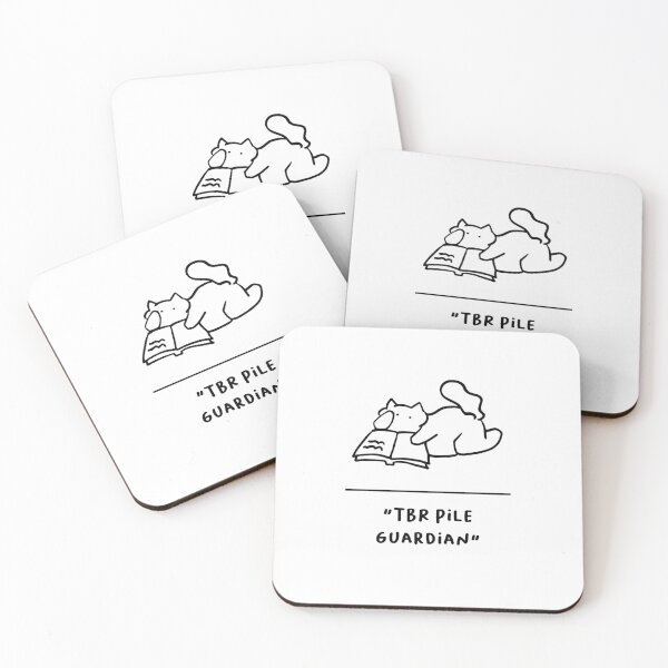 Item preview, "TBR Pile Guardian" | Adorable Cat Illustration designed and sold by RM-Journey.