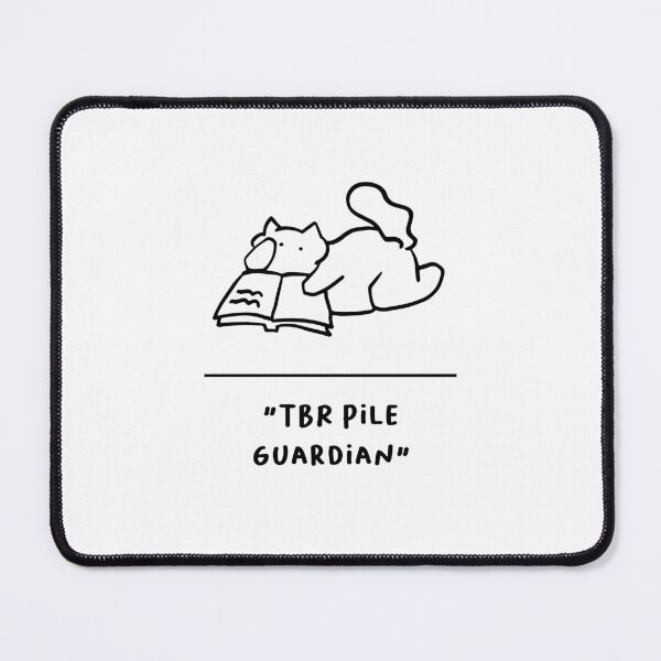 Item preview, "TBR Pile Guardian" | Adorable Cat Illustration designed and sold by RM-Journey.