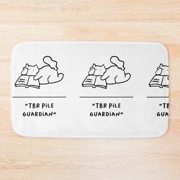Item preview, "TBR Pile Guardian" | Adorable Cat Illustration designed and sold by RM-Journey.