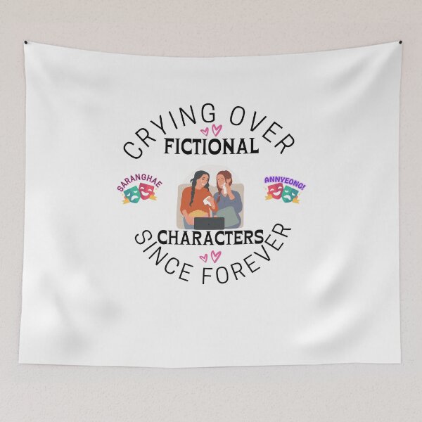 Item preview, funny kdrama kpop design crying over fictional characters designed and sold by SellingStuff91.