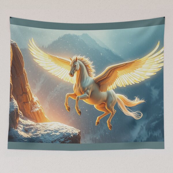 Item preview, Pegasus Landing on a Ledge designed and sold by Skye Ryan-Evans.