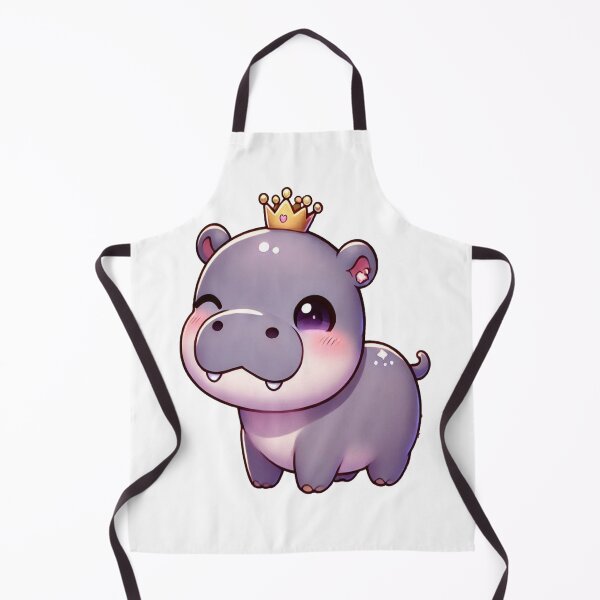 Item preview, Adorable Kawaii Baby Pygmy Hippo: Happy Splash designed and sold by VultureXP.