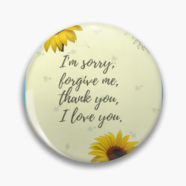 Item preview, sunflower world and ho'oponopono phrases designed and sold by Kikimarketplace.