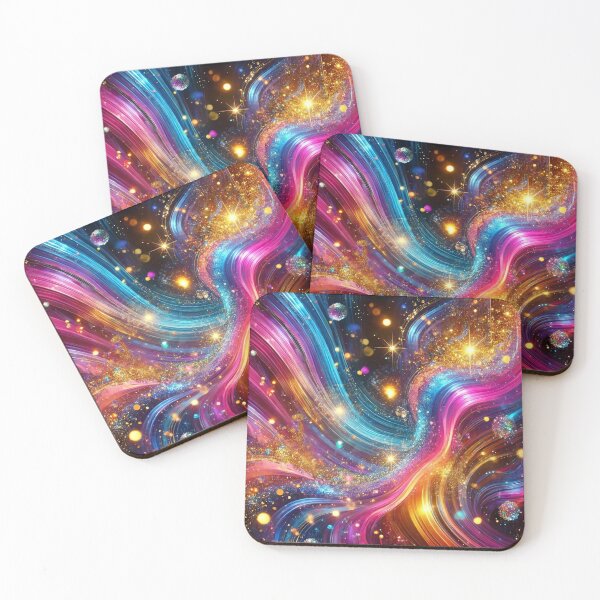 Item preview, Neon Glitter Dream – Vibrant Sparkling Abstract Design designed and sold by StarLeopard.