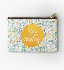 Stay Curious – Yellow & Green Studio Pouch