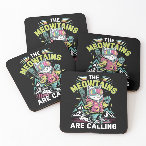 Item preview, Skiing Cat Adventure - The Meowtains Are Calling designed and sold by love3617.