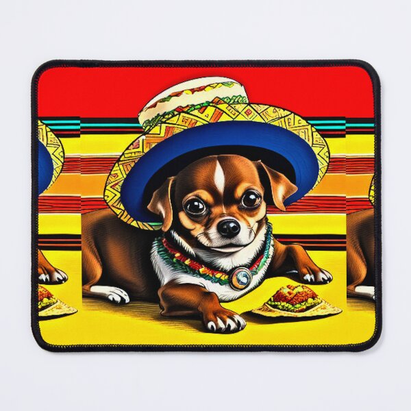 Item preview, Cutest Colorful Chihuahua Dog with a Taco Bell Taco designed and sold by Earth Nature Creations.