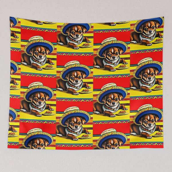 Item preview, Cutest Colorful Chihuahua Dog with a Taco Bell Taco designed and sold by Earth Nature Creations.
