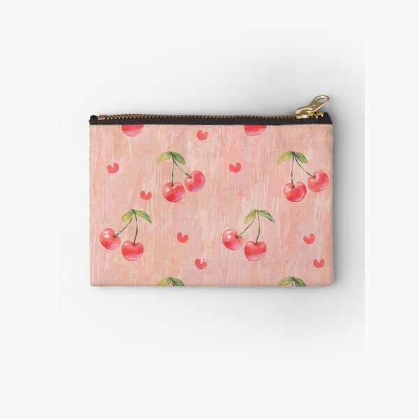 Item preview, Cherry Berry Hearts in Sweet French Vintage Pink designed and sold by CriaCreative.