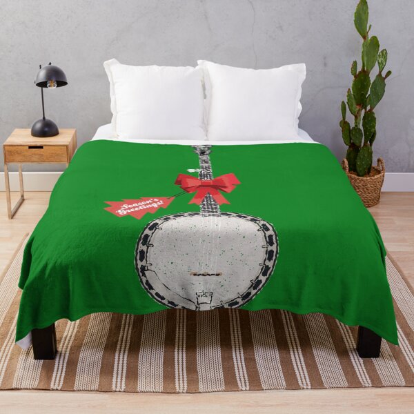 Item preview, Season’s Greetings: Rustic Banjo with Festive Christmas Bow T-Shirt designed and sold by dcashguitar.
