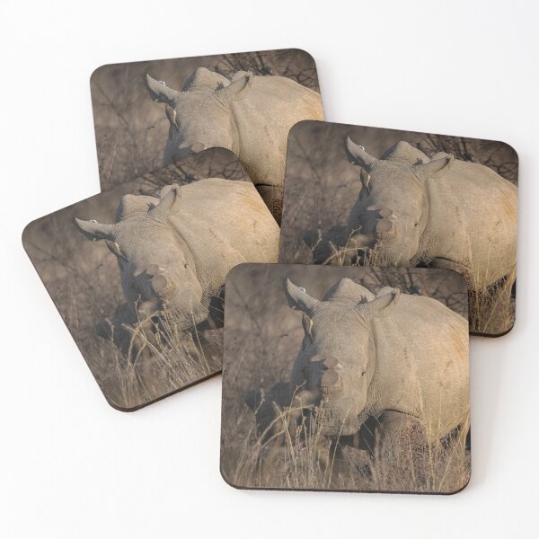 Item preview, White Rhino with Oxpeckers designed and sold by WildlifewithTom.