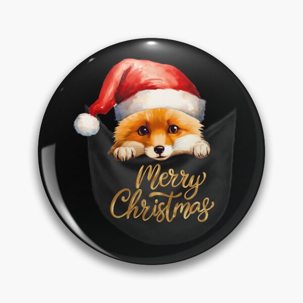 Item preview, Fox Lover Xmas Fun Cute Fox in a Pocket designed and sold by LovelyHappyGift.