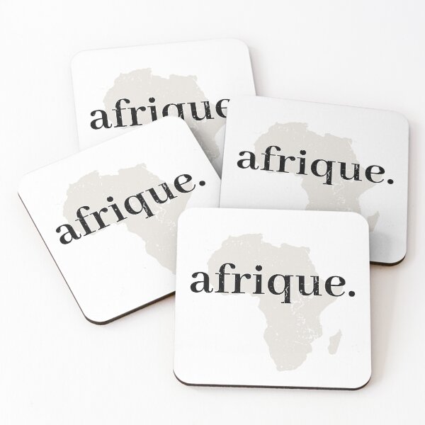 Item preview, Minimalist Africa Map – "Afrique" Design in Neutral Tones designed and sold by Kola-Kory.