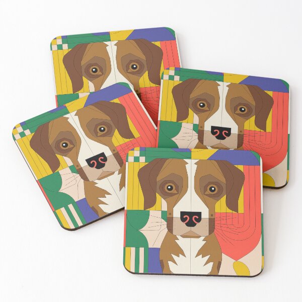 Item preview, Vibrant Cubist Dog Art designed and sold by Not Hugo.