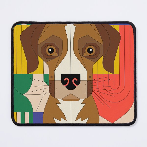 Item preview, Vibrant Cubist Dog Art designed and sold by Not Hugo.