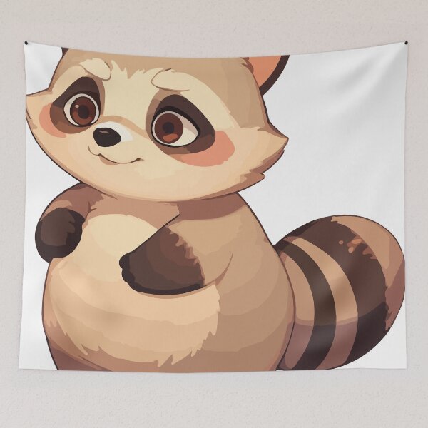 Item preview, Cute Raccoon: Sweetness in a Hug designed and sold by DesignMapachiss.