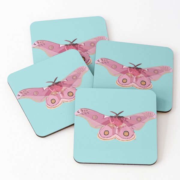 Item preview, Pink Emperor Gum Moth designed and sold by CharlieMabon.