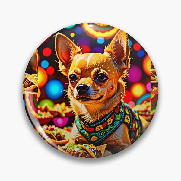 Item preview, Colorful Cute Taco Bell Chihuahua Taco Bell Dog  designed and sold by Earth Nature Creations.