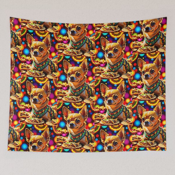 Item preview, Colorful Cute Taco Bell Chihuahua Taco Bell Dog  designed and sold by Earth Nature Creations.