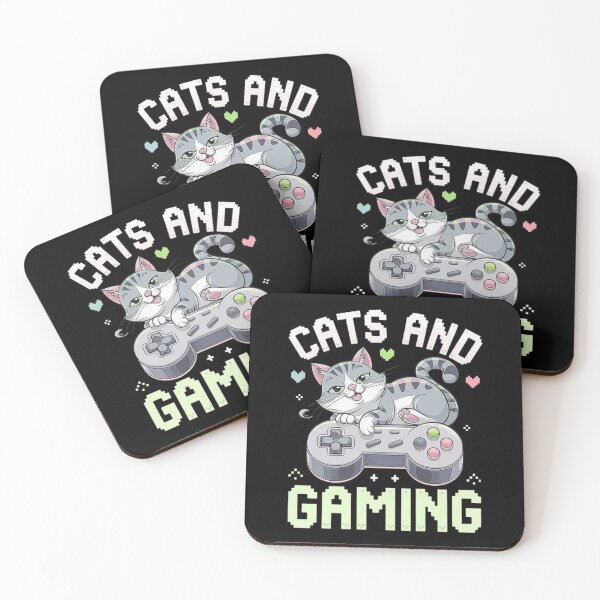 Item preview, Cute Cat and Gaming Controller Design designed and sold by love3617.