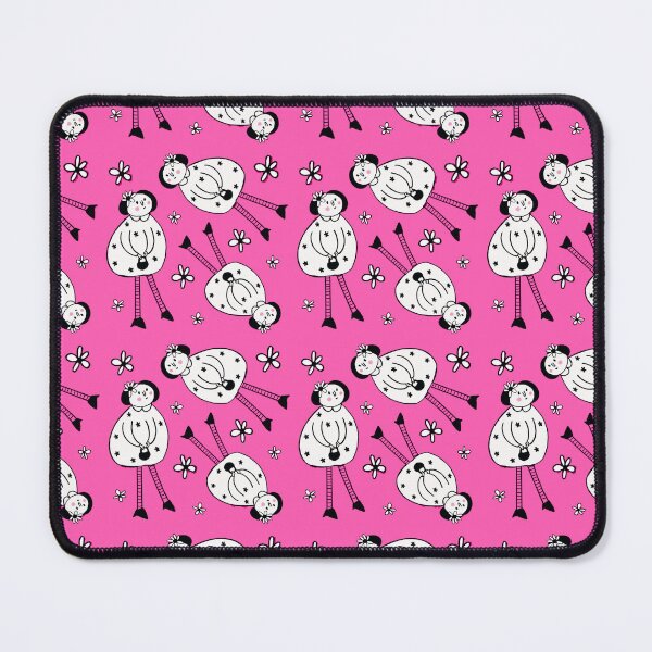 Item preview, Chubby Lady in Pink with Flowers designed and sold by emmacrayon.