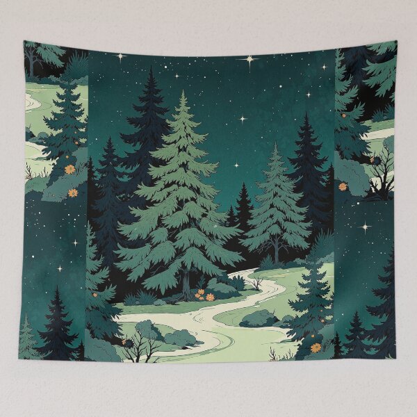 Item preview, Starlight whispers a journey through the forest designed and sold by ShroomForge.