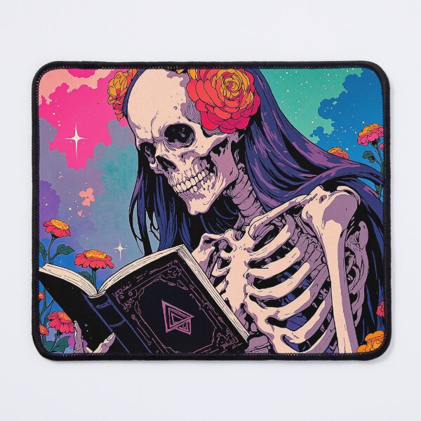 Item preview, Starry night scholar a skeletal reader amidst enchanted designed and sold by ShroomForge.