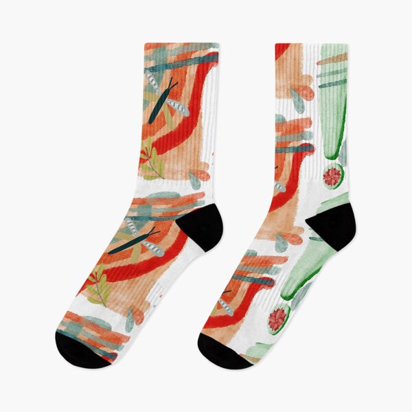 Item preview, "Abstract Watercolor Art with Insect and Floral Elements" designed and sold by Graphollio-shop.