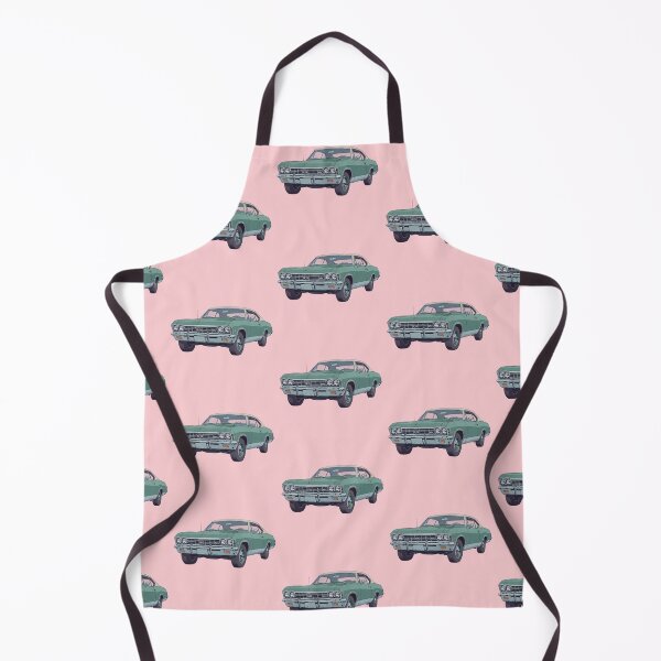 Item preview, Retro radiance forest green chevy in pastel pink designed and sold by kahida.