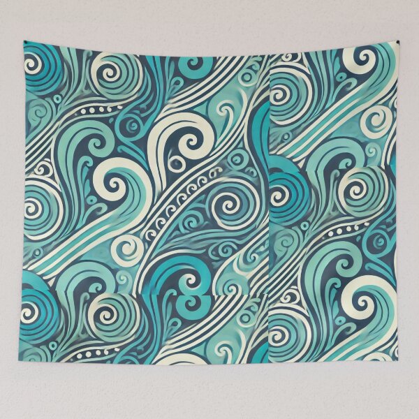 Item preview, Oceanic Swirl Pattern designed and sold by haleymaree.