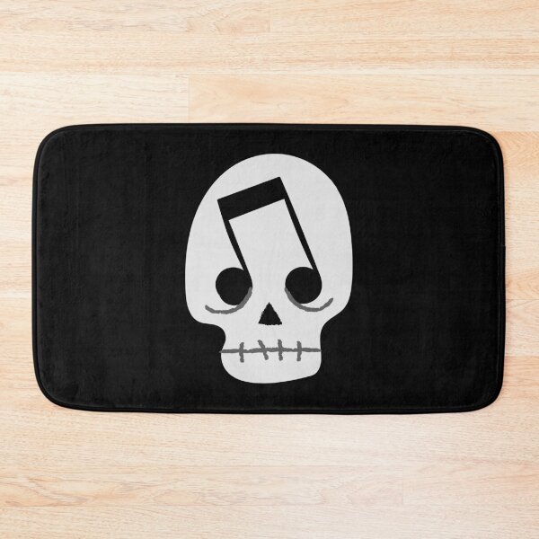Item preview, goth music note eyes skull designed and sold by Gossip Rag.