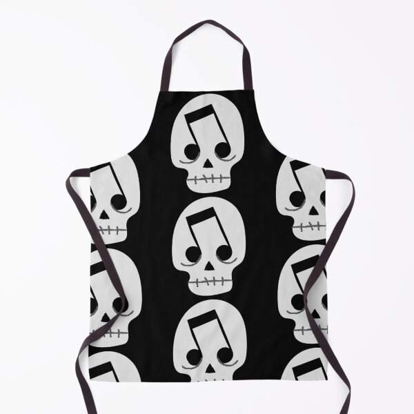 Item preview, goth music note eyes skull designed and sold by Gossip Rag.