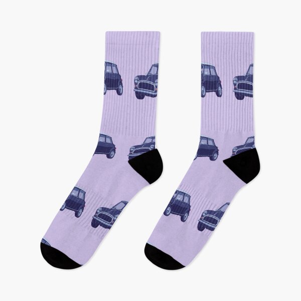 Item preview, Sleek black mini in lavender pastels comic style designed and sold by kahida.