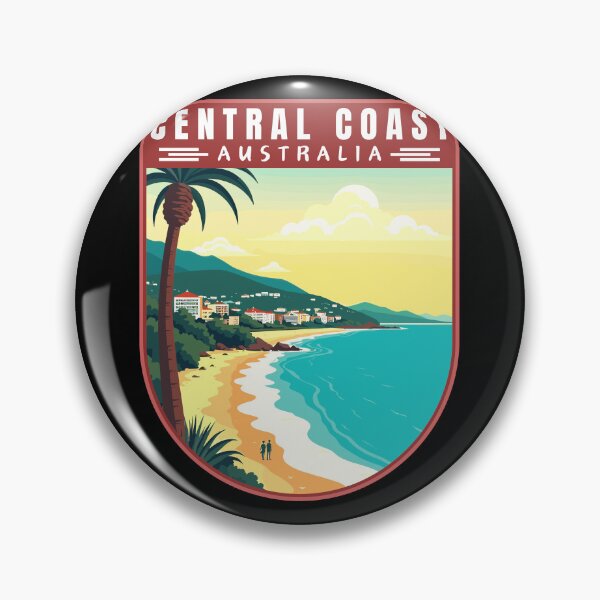 Item preview, Central Coast in New South Wales Australia Art Travel Emblem designed and sold by MaateoDesign.