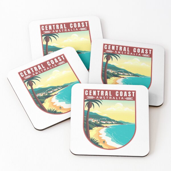 Item preview, Central Coast in New South Wales Australia Art Travel Emblem designed and sold by MaateoDesign.