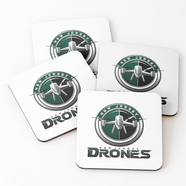Item preview, New Jersey Drones Faux Football Team Logo designed and sold by MondegreenLLC.