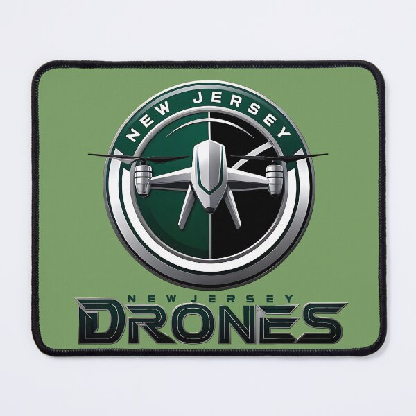 Item preview, New Jersey Drones Faux Football Team Logo designed and sold by MondegreenLLC.