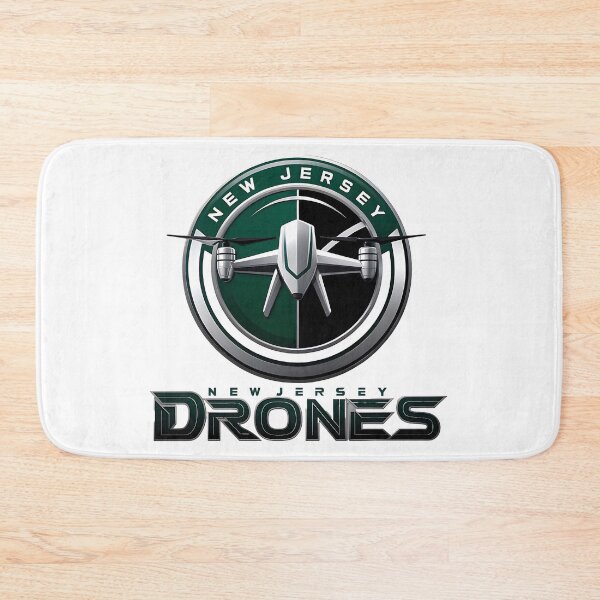 Item preview, New Jersey Drones Faux Football Team Logo designed and sold by MondegreenLLC.