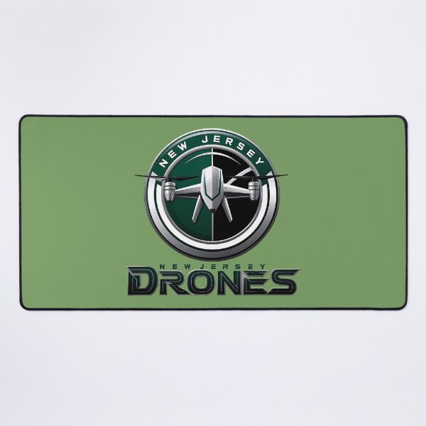 Item preview, New Jersey Drones Faux Football Team Logo designed and sold by MondegreenLLC.