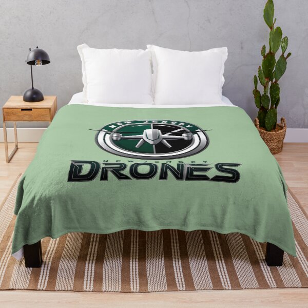 Item preview, New Jersey Drones Faux Football Team Logo designed and sold by MondegreenLLC.
