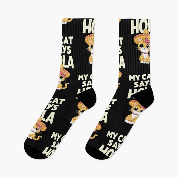 Artikelvorschau, Meine Katze sagt Hola Geschenk für Sprachlehrer, die Katzen lieben entworfen und verkauft von CosmicFreedom9.