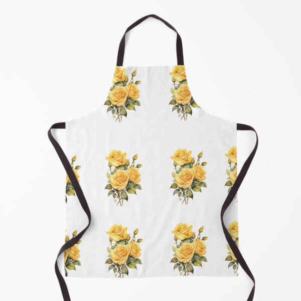 Item preview, yellow rose bouquet set watercolor designed and sold by EmeraldeaArt.