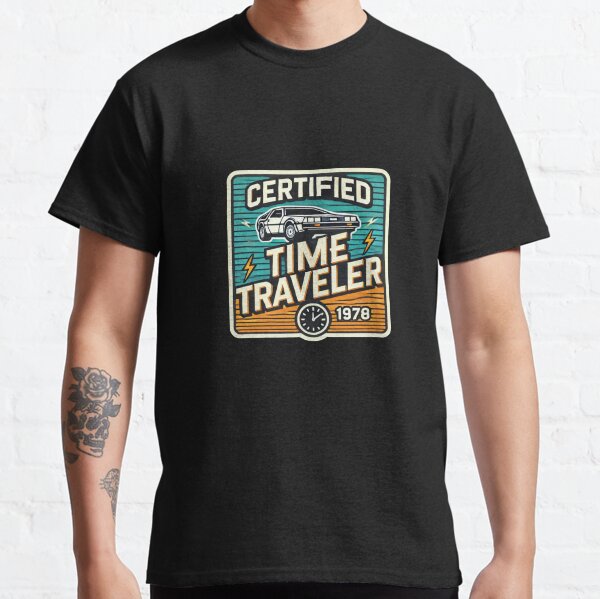 Item preview, Certified Time Traveler - Retro Delorean Design designed and sold by astersgraphics.