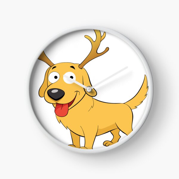Item preview, Golden Retriever with Comically Oversized Antlers designed and sold by omerfdln34.